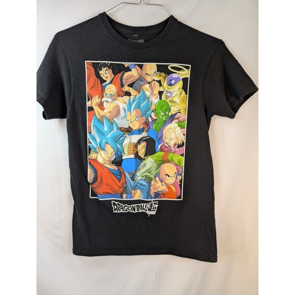 Dragon Ball Mens Shirt Black Small S Short Sleeve Anime Logo Casual Adults Tee - Picture 1 of 4